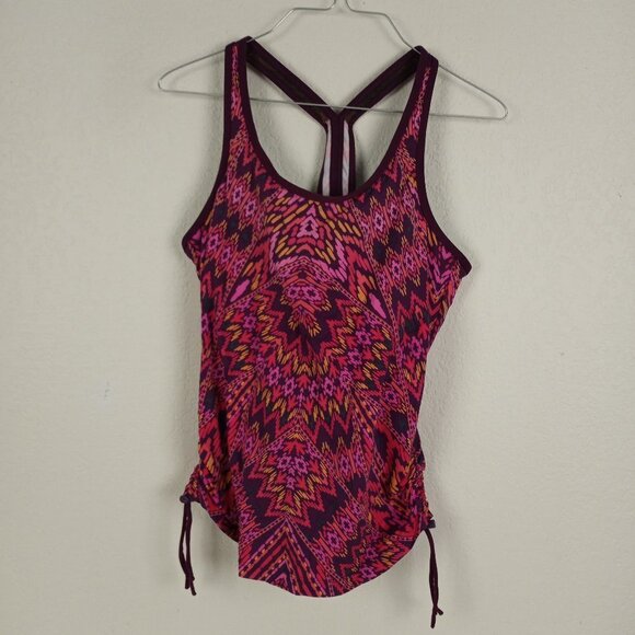 Athleta Other - Athleta  Coco Cayo Cinched sides Swim top Aztec Print M